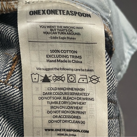 One teaspoon freebirds rigid skinny distressed size 26 light wash - Picture 6 of 14